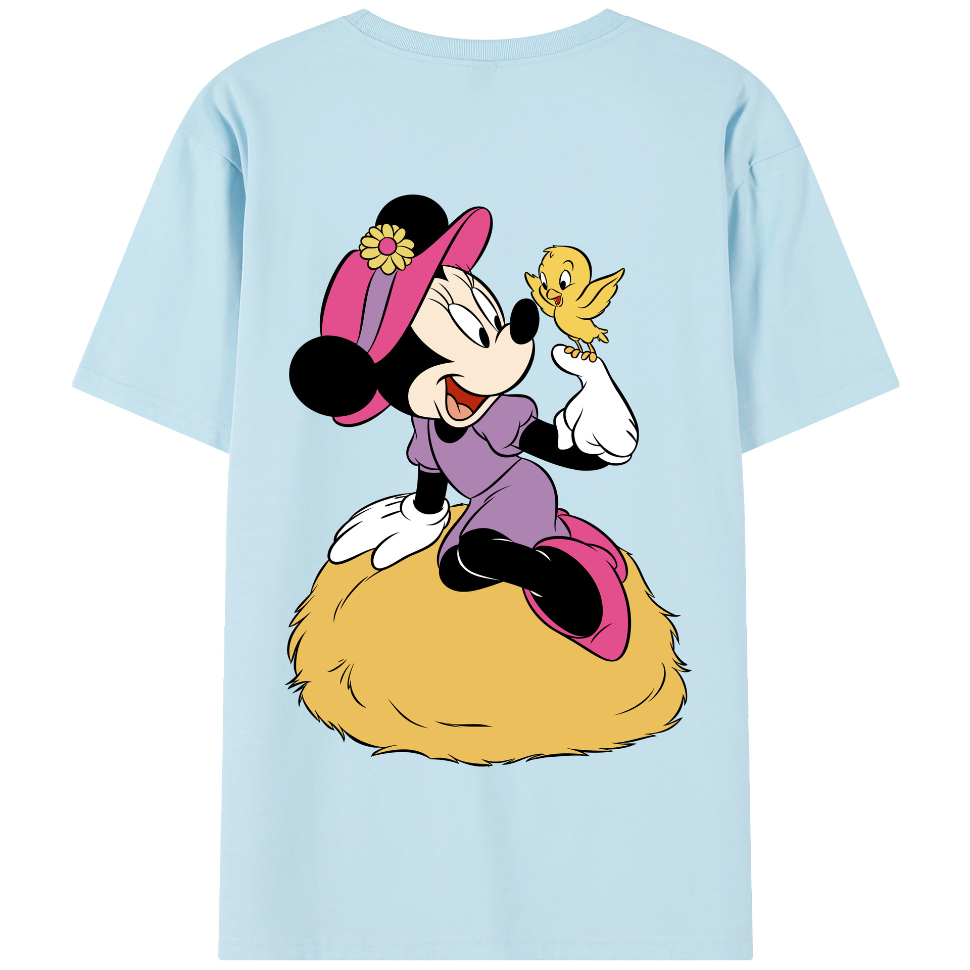 （画像用） ミッキーマウス Mickey Mouse 綿100％半袖Tシャツ（背面プリント）